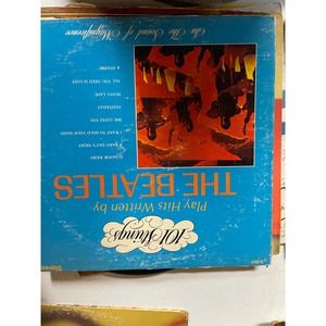 101 strings play hits written by the beatles vintage lp record